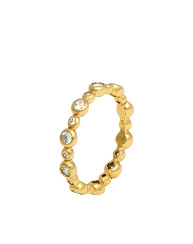 Motion Gold Ring Woman Ring Gold Size 6.5 925/1000 Silver, 750/1000 gold plated, Cubic zirconia