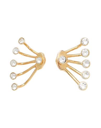 Ca&lou Ca & Lou Pixie Lobo Yg Woman Earrings Gold Size - Brass, Crystal