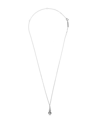 P D Paola Robert Silver Necklace Woman Necklace Silver Size - 925/1000 Silver, Cubic Zirconia In Metallic