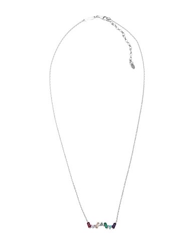 Kurshuni Larissa Woman Necklace Silver Size - 925/1000 Silver, Cubic Zirconia