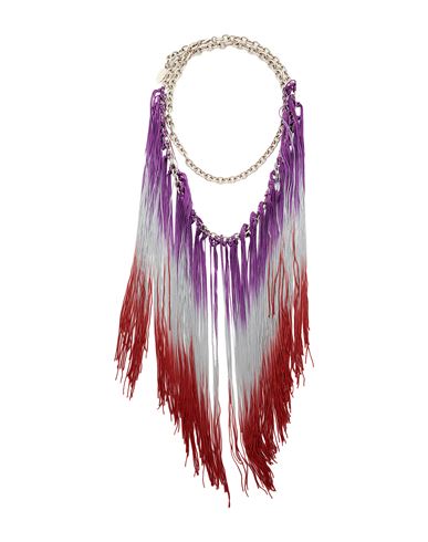 Missoni Woman Necklace Purple Size - Metal, Textile Fibers