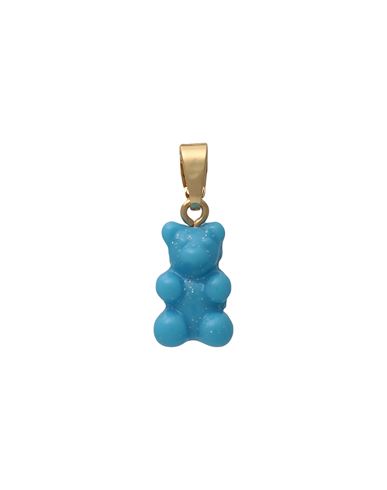 Crystal Haze Woman Pendant Azure Size - Brass, Resin, 750/1000 Gold Plated In Blue