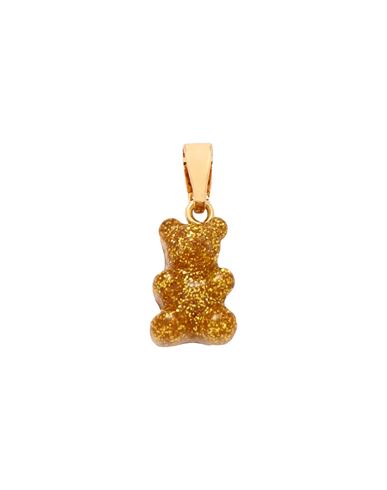Crystal Haze Woman Single Earring Gold Size - Brass, 750/1000 Gold Plated, Resin, Cubic Zirconia