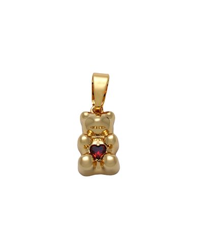 Crystal Haze Woman Pendant Gold Size - Brass, 750/1000 Gold Plated, Cubic Zirconia