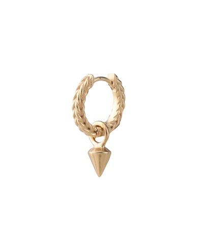 Shop Maison Margiela Woman Single Earring Gold Size - Brass