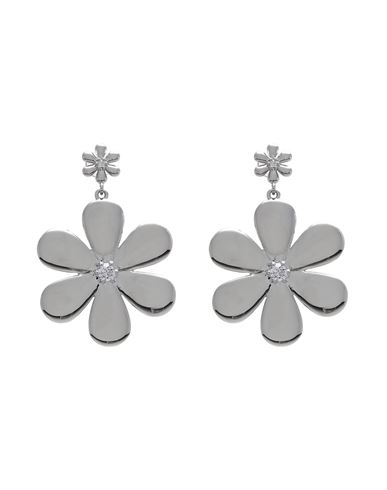 Luv Aj Daisy Statement Earring- Silver Woman Earrings Silver Size - Brass, Crystal