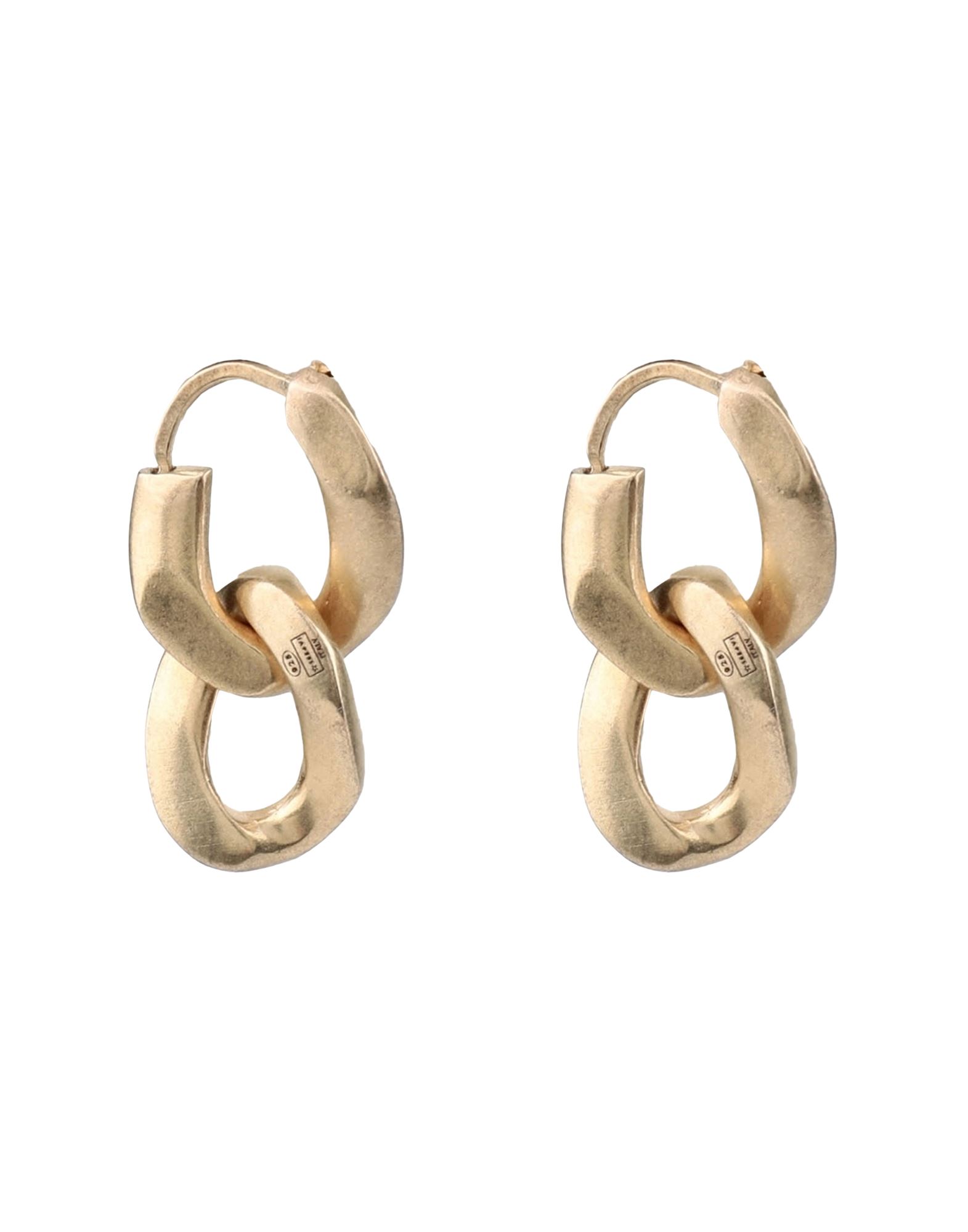 Maison Margiela No Metallic 11 Hoop Earrings in Gold Womens Mens Jewellery Mens Earrings and ear cuffs 