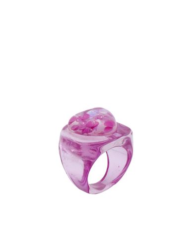 Dettagli Woman Ring Mauve Size 6.75 Plastic In Purple