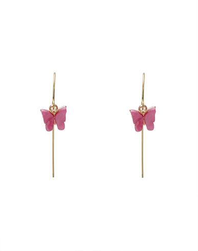 Taolei Woman Earrings Fuchsia Size - Metal, Resin In Pink