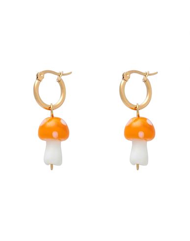 Taolei Woman Earrings Orange Size - Stainless Steel, Glass