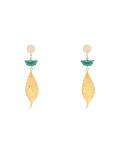 Taolei Woman Earrings Gold Size - Metal, 750/1000 Gold Plated, Crystal