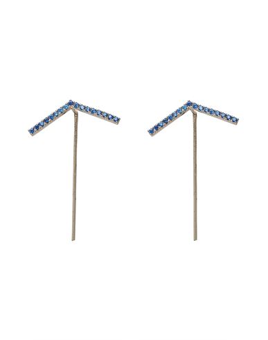 Taolei Woman Earrings Blue Size - Metal, 750/1000 Gold Plated