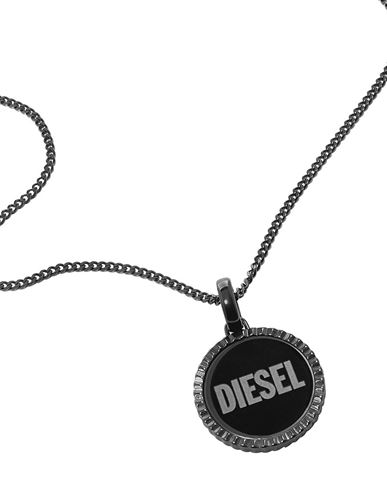 Diesel Dx1362060 Man Necklace Steel Grey Size - Stainless Steel