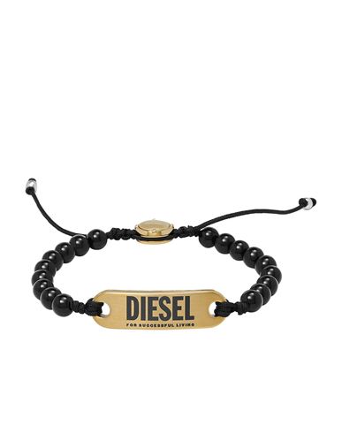 Diesel Dx1360710 Man Bracelet Black Size - Stainless Steel, Agate