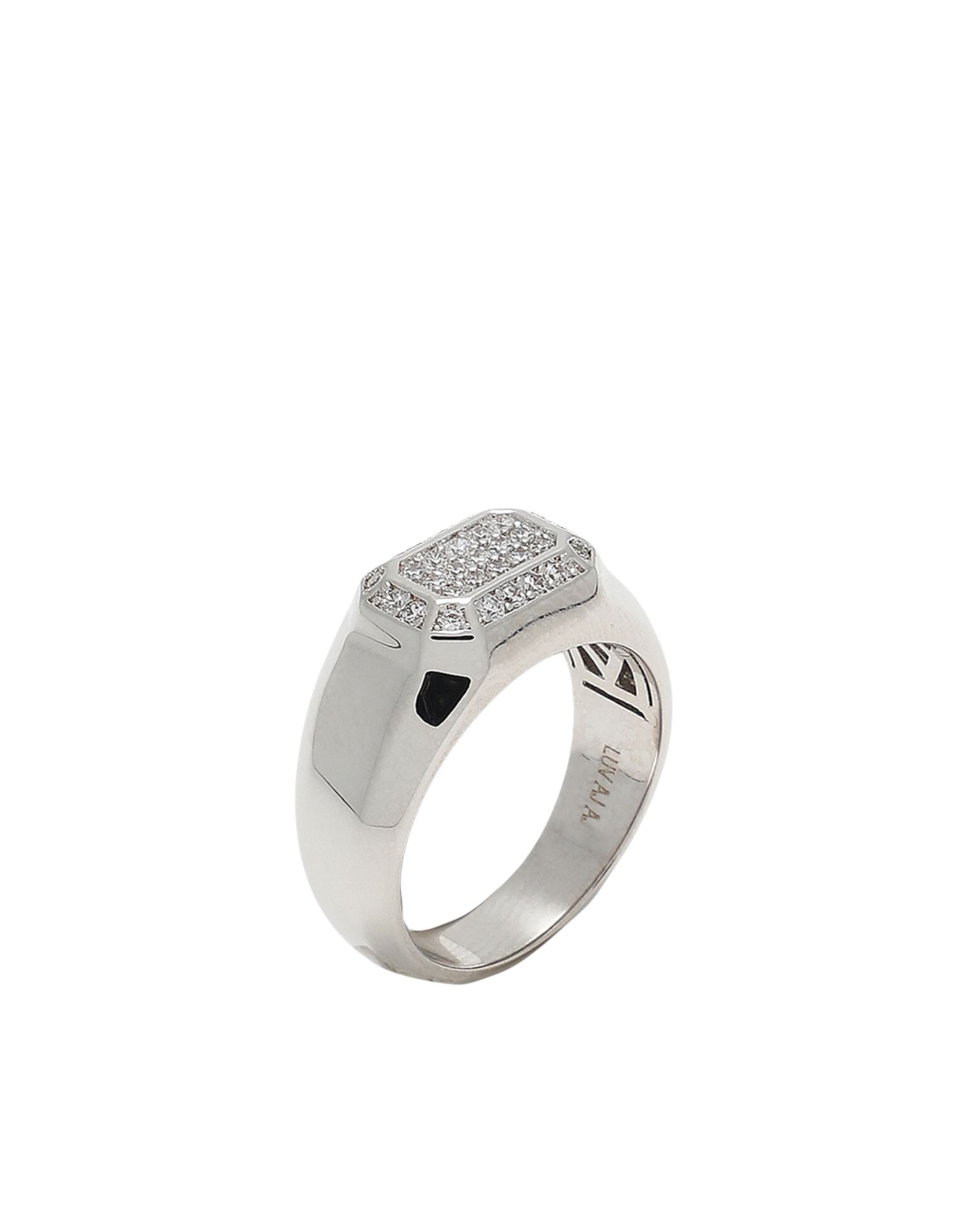 ԥ볫LUV AJ ǥ  С 6 /֥饹 100% / 塼ӥå륳˥ Faceted Diamond Signet Ring