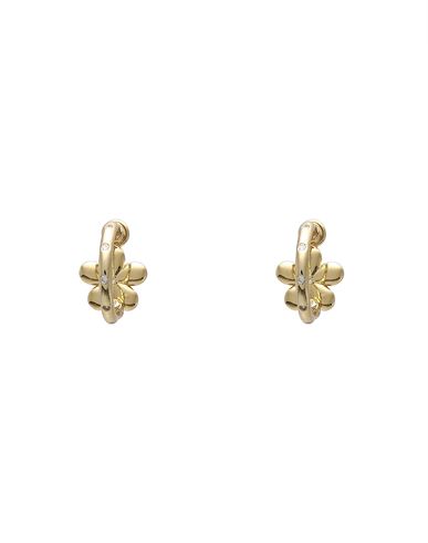 Luv Aj Diamonte Daisy Hoops Woman Earrings Gold Size - Brass, Cubic Zirconia