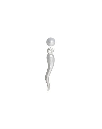 Atelier Labro Corno Earring Woman Single Earring Silver Size - Silver