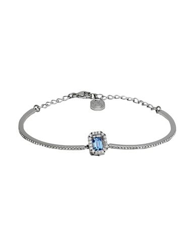 Shop Swarovski Millenia Bangle, Octagon Cut, Blue, Rhodium Plated Woman Bracelet Silver Size - Metal, Swa
