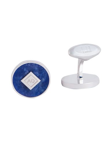Dunhill Man Cufflinks And Tie Clips Blue Size - 925/1000 Silver, Steel