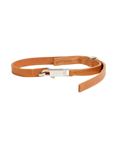 Rick Owens Man Necklace Camel Size - Calfskin In Beige