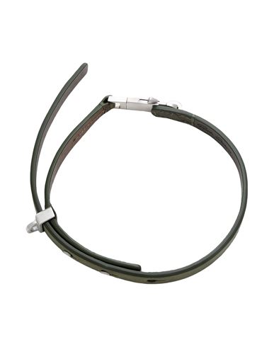 Rick Owens Man Necklace Military Green Size - Calfskin
