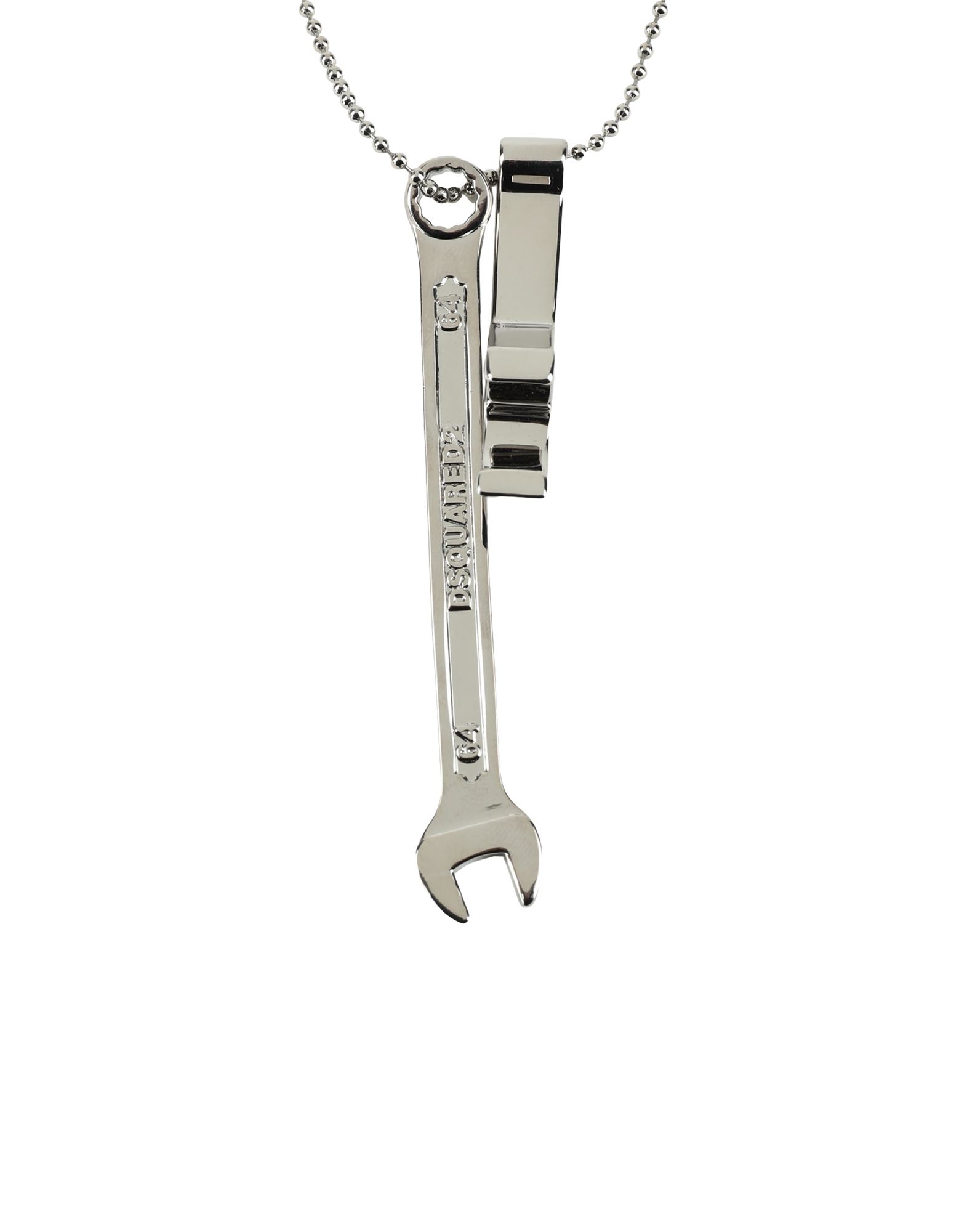 Dsquared2 Dog-Tag chain-link Necklace - Silver