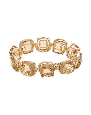 Swarovski Harmonia Bracelet, Cushion Cut, Yellow, Gold-tone Plated Woman Bracelet Gold Size - Metal,