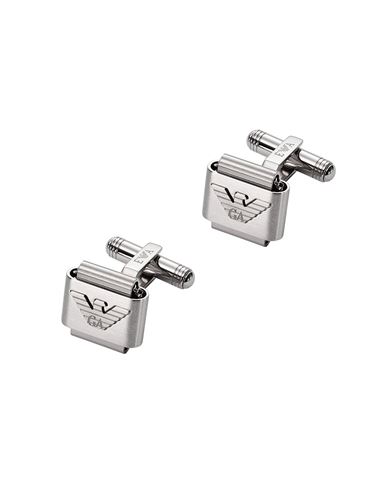 Egs2917040 Man Cufflinks And Tie Clips Silver Size - Stainless Steel