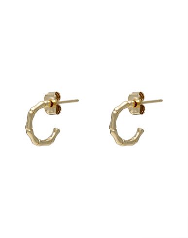 Estella Bartlett Small Bamboo Hoop Earrings - Gold Woman Earrings Gold Size - Brass