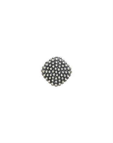 Nove25 Dotted Square Single Earring / Polished Burnished Finish Single Earring Silver Size - 925/100