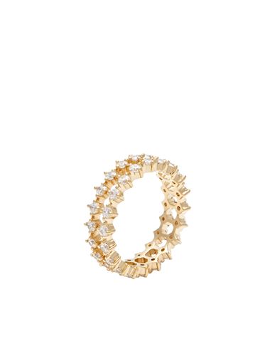 P D Paola Slim Dumbo Gold Ring Woman Ring Gold Size 5.75 925/1000 Silver, 750/1000 Gold Plated, Zirc