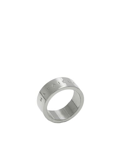 Mm6 Maison Margiela Woman Ring Silver Size 4.25 Brass