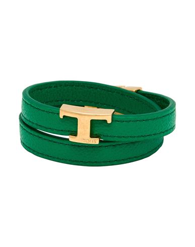 Tod's Woman Bracelet Emerald Green Size - Leather