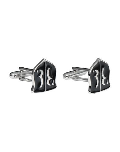 Man Cufflinks and Tie Clips Black Size - Metal