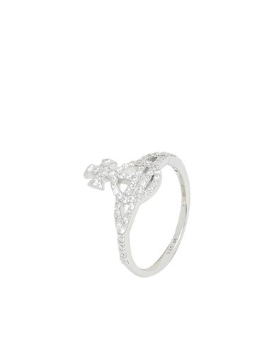 Vivienne Westwood Calliope Ring Woman Ring Platinum Size L 925/1000 Silver In Metallic