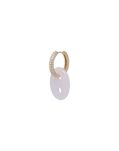 Crystal Haze Single Earring Pink Size - Quartz, 750/1000 Gold Plated, Cubic Zirconia