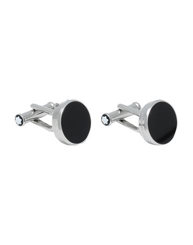 Montblanc Man Cufflinks And Tie Clips Silver Size - Steel, Onyx