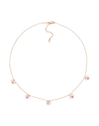 Kurshuni Mini Entourage Hearts Necklace Woman Necklace Rose Gold Size - 925/1000 Silver, Cubic Zirco