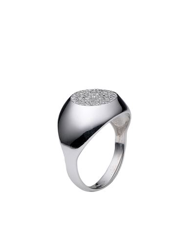 Kurshuni Chevalier Dolunay Ring Woman Ring Silver Size 4.5 925/1000 Silver, Cubic Zirconia