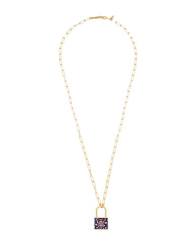 Kurshuni Padlock Necklace Woman Necklace Gold Size - 925/1000 Silver, Enamel