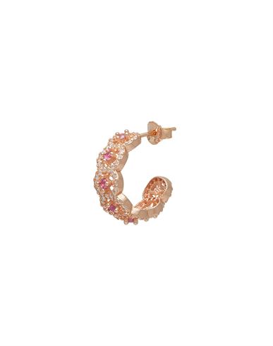 Kurshuni Mini Entourage Circle Hoop Earring Woman Single Earring Rose Gold Size - 925/1000 Silver, C
