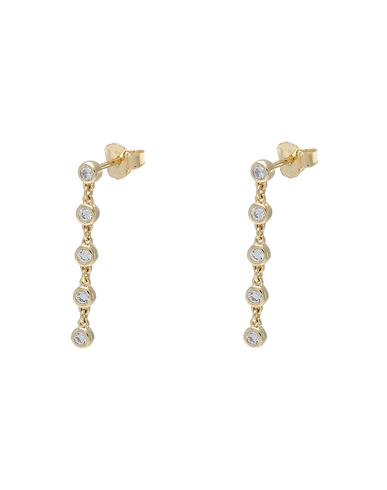 Kurshuni Glint Earrings Woman Earrings Gold Size - 925/1000 Silver, Cubic Zirconia