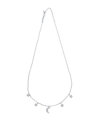 Kurshuni Stella Di Luna Necklace Woman Necklace Silver Size - 925/1000 Silver, Cubic Zirconia