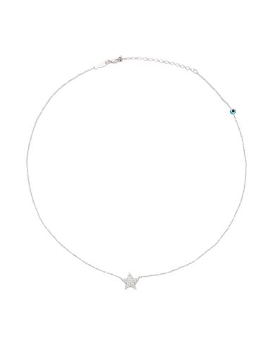 Kurshuni Stella Necklace Woman Necklace Silver Size - 925/1000 Silver, Cubic Zirconia