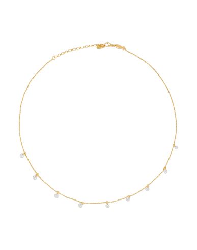 Kurshuni Shining Dots Necklace Woman Necklace Gold Size - 925/1000 Silver, Cubic Zirconia