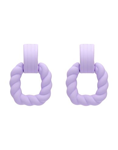 8 By Yoox Pendant Earrings Woman Earrings Lilac Size - Metal In Purple