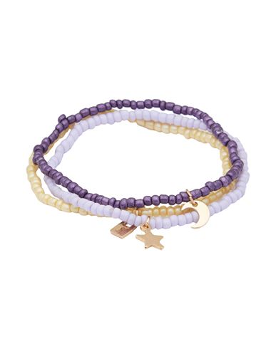8 By Yoox 2-pack Multicolor Beaded Bracelet Woman Bracelet Purple Size - Plastic, Metal