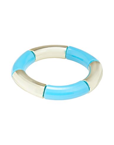 8 By Yoox Enamel Beaded Maxi Bracelet Woman Bracelet Turquoise Size - Plastic In Blue