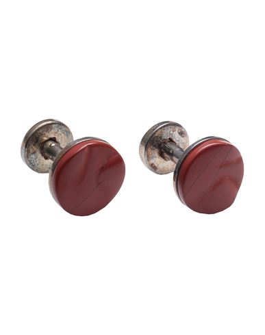 Brioni Man Cufflinks And Tie Clips Brick Red Size - Metal