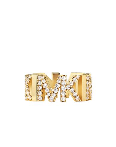 Shop Michael Kors Premium Woman Ring Gold Size 8 Brass, Crystal